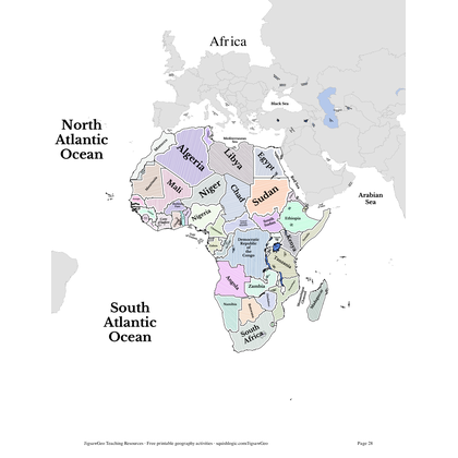 Africa printable resources preview