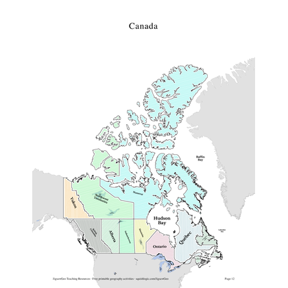 Canada printable resources preview