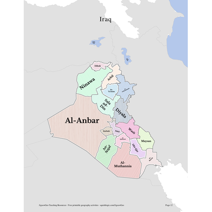 Iraq printable resources preview