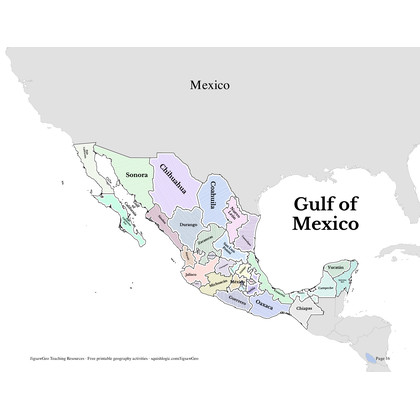Mexico printable resources preview