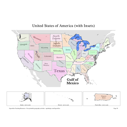 United States printable resources preview