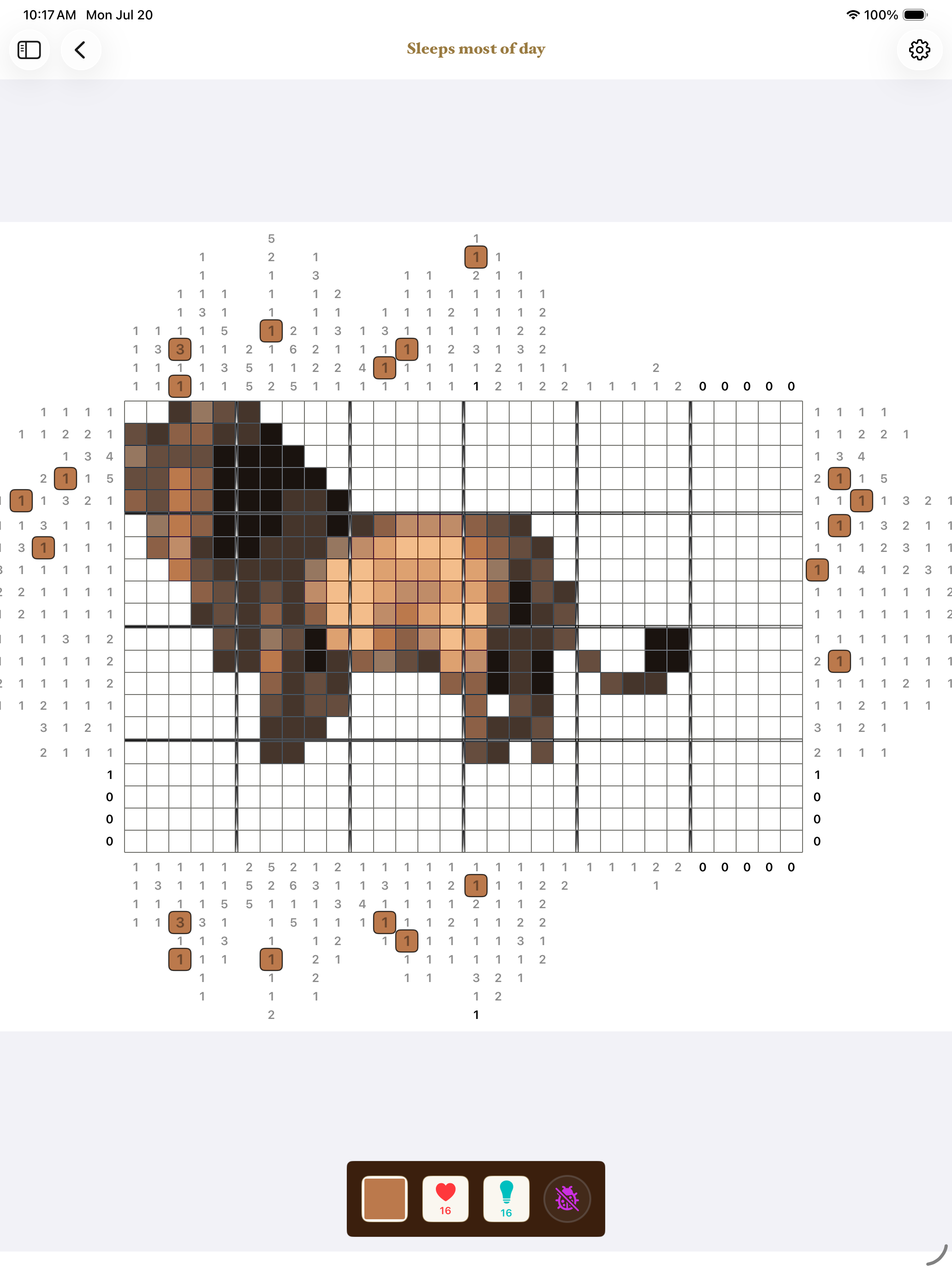 Every solve ends the same way: hung on the wall.